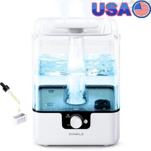 6L Top Fill Cool Mist Humidifier Essential Oil Diffuser Quiet Bedroom Nursery US - Picture 1 of 9