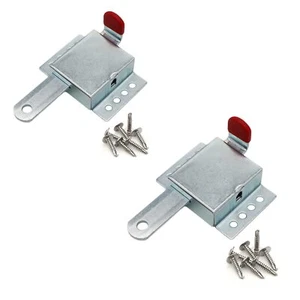 Cerradura corredera de puerta de garaje de acero galvanizado de 2 piezas de alta resistencia para... - Imagen 1 de 6
