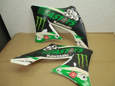 2009 Kawasaki KX450F KX 450F right & left side Radiator Engine Shrouds - Imagem 1 de 4