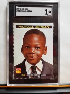 1999 Sports Illustrated For Kids Michael Jordan 775-783 SGC Graded Card PLUS 1 - Picture 1 of 13