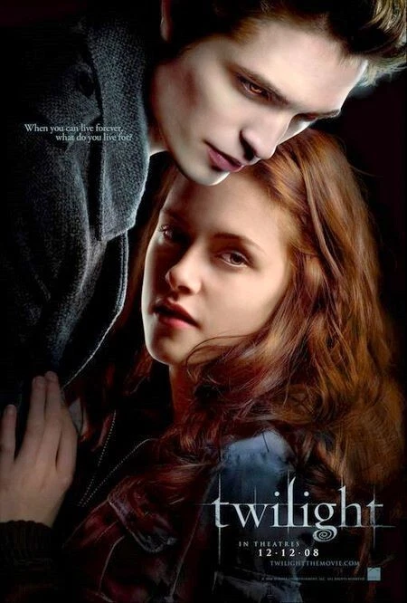 TWILIGHT ORIGINAL ROLLED DOUBLE SIDED ADVANCE MOVIE POSTER 27x40 PATTINSON 2008