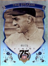 2014 Panini Hall of Fame Blue Frame #6 Tris Speaker /75