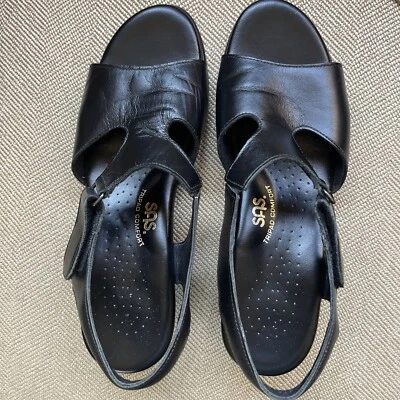 Zapatos de vestir sandalia de tacón bajo MUY cómodos con cordones negros 8,5 M 💙 Foto 1 de 4