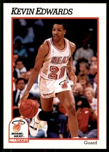 1991-92 Hoops Kevin Edwards Miami Heat #111