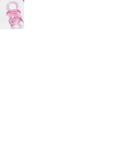 100 Mini Acryl Schnuller für Baby Dusche 0,86 Zoll Bulk PINK - Bild 1 von 2