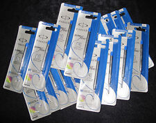 100X PARKER BLUE medium ball pen REFILL wholesale lot 100 original bulk genuine