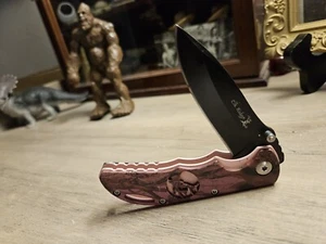 BEAUTIFUL! Elk Ridge Small Folding Custom Design Pink Camo Pocket Knife - Picture 1 of 24
