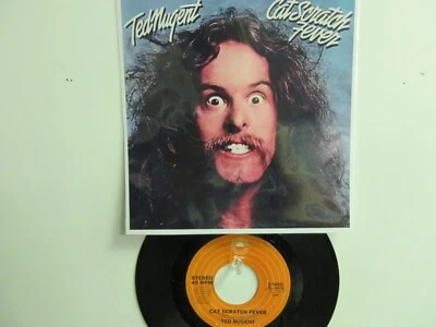 💥' TED NUGENT ' HIT 45 + PICTURE [CAT SCRATCH FEVER]   1977 !💥 - Image 1 of 4