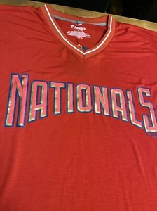 MLB Washington Nationals Herren Big Tall Classic V-Neck T-Shirt XLT - Bild 1 von 6