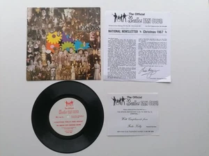 THE BEATLES FAN CLUB FLEXI DISC RECORD 1967 CHRISTMASTIME IS HERE  AGAIN - Picture 1 of 13