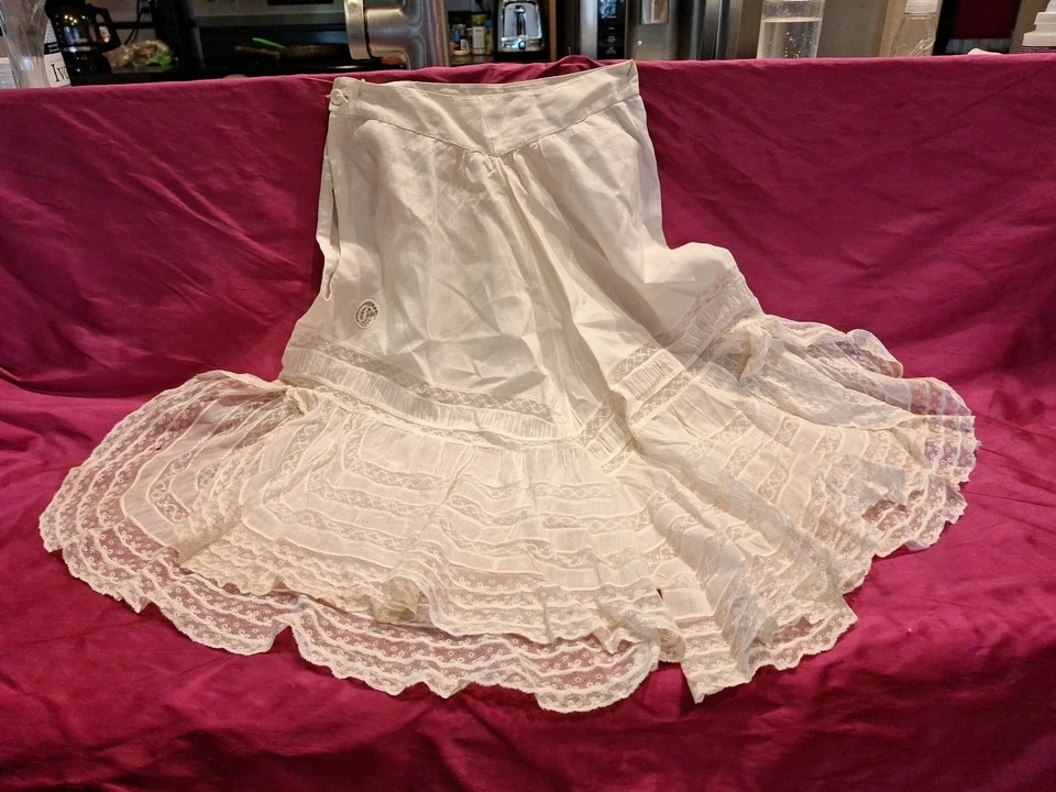 Antique Victorian Bloomers Pataloons Very Fancy Lots of Lace Wedding Trousseau - Image 1 of 4