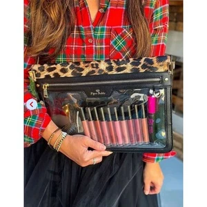 Piper Noble Leopard LARGE Organizer Laptop Crossbody Handbag Clutch - Picture 1 of 9