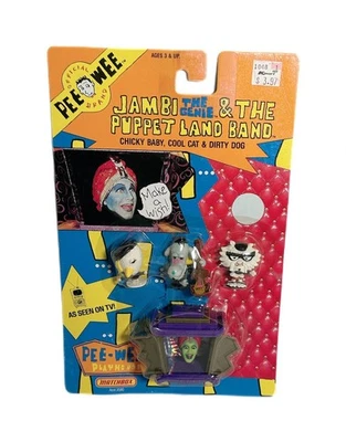 Pee-Wee’s Playhouse Jambi & Puppet Land Band 🎸 1988 Matchbox Figures 💫 VTG Toy - Image 1 of 2