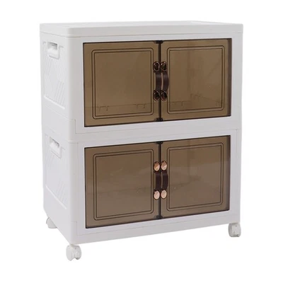 Large Capacity Collapsible Stackable Storage Bins For Household Organization - Image 1 of 4