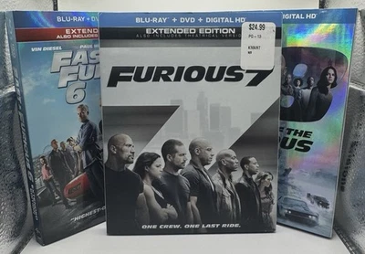 Fast And Furious 6, 7, & 8 (Blu-Ray + DVD) - Image 1 of 4