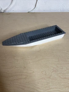 Lego Boat White Hull Gray Deck As Is - Picture 1 of 14