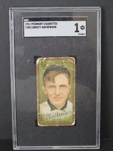 1911 T205 Christy Mathewson HOF GIANTS SGC 1 - Bild 1 von 2