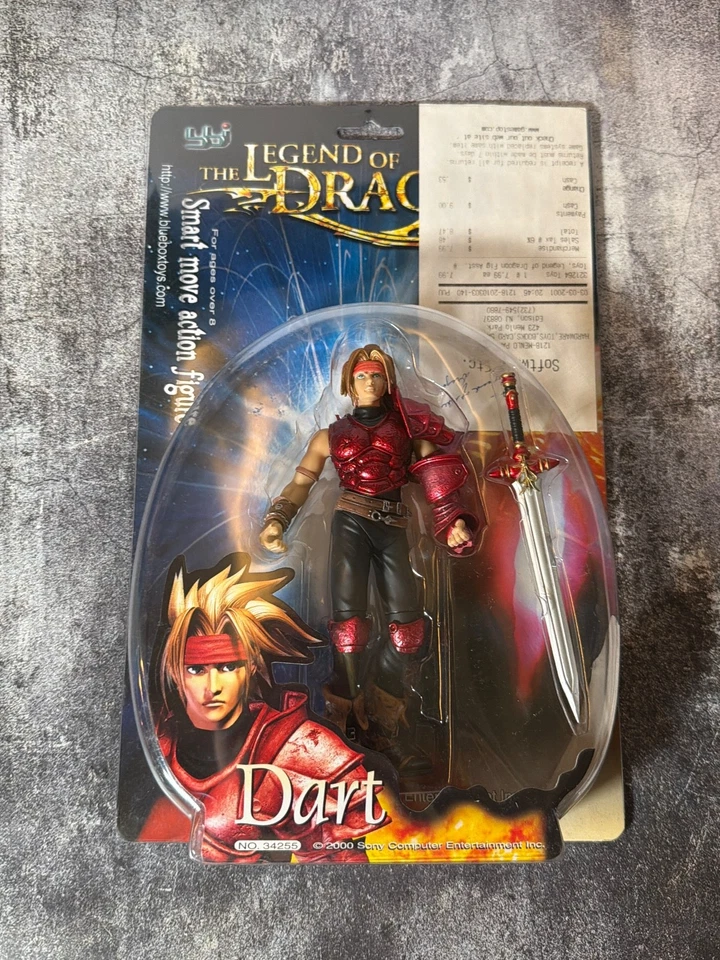 РЕДКАЯ 2000 СИНИЙ КОРОБКА ИГРУШКИ ЛЕГЕНДА ДРАГУНА ДАРТ ЭКШН-ФИГУРКА НОВЫЙ Playstation - Изображение 1 из 4