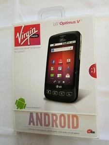 New Virgin Mobile LG Optimus V Prepaid CDMA Android 3G Smartphone Cellphone - Afbeelding 1 van 4