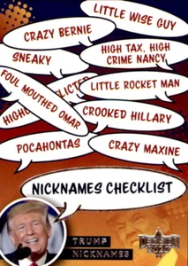 2020 Decision 2020 Nicknames #NNO Header Card - NM - Picture 1 of 1