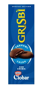 Grisbi Crema Ciobar, Biscotti Frolle Ripiene di Morbida Crema al Ciobar 112g - Foto 1 di 3