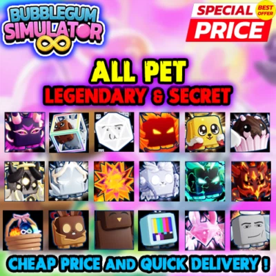 Bubble Gum Simulator Infinity - Roblox | BGSI | Cheap Pets ✨ SAME DAY DELIVERY ✨