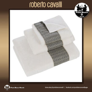 ROBERTO CAVALLI HOME | PLATINUM Guest Hand Towel Set or Bath Sheet