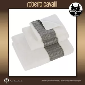 ROBERTO CAVALLI HOME | PLATINO juego de toallas de mano para invitados o sábana de baño - Imagen 1 de 10