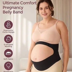 Nuova con scatola Momcozy Ergonest Deluxe cintura premaman cinghie nere supporto per pancia M - Foto 1 di 13