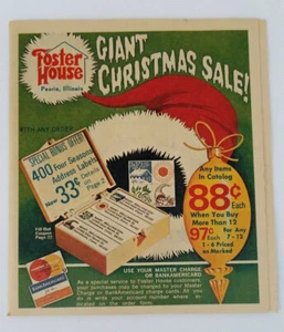 Foster House Newspaper Insert Giftware Christmas Shop By Mail Catalog 1971 - Bild 1 von 9