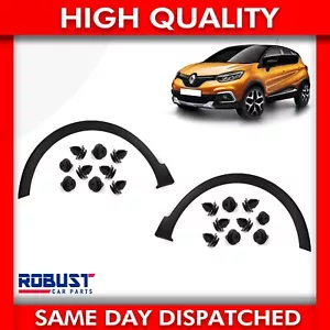 FRONT RIGHT SIDE & LEFT SIDE WING WHEEL ARCH TRIM FOR RENAULT CAPTUR 2013-2020 - Picture 1 of 13