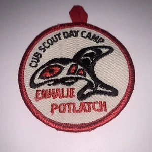 VINTAGE BSA Patch Cub Scout Day Camp Enhale Potlatch.                 S/210 - Bild 1 von 2