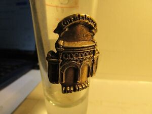 Guadalajara - Los Argos-Mexico- Medallion on tequila style shotglass nice