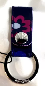 Vera Bradley's LOOP KEYCHAIN in ELLIE FLOWERS Pattern, Key Ring, NWT - Picture 1 of 7