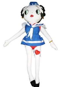 Peluche KellyToy Betty Boop 1999 vintage 17" buen estado NOTAS - Imagen 1 de 9