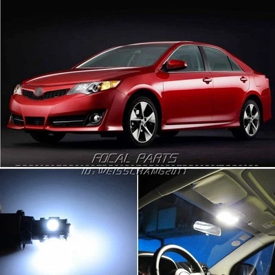 Kit de paquete interior de 12 luces LED blancas xenón premium para Toyota Camry K89 Foto 1 de 2
