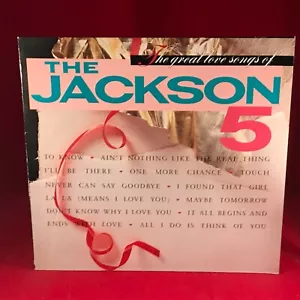 The Great Love Songs Of The Jackson 5 1984 VINYL LP I'll Be There Michael - Picture 1 of 3