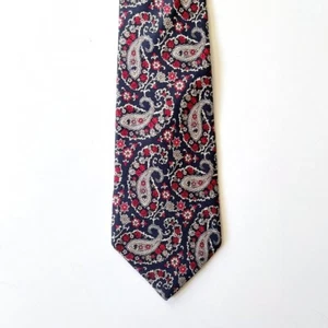Vintage Men's Oleg Cassini by Burma Wide Paisley Silk Necktie Tie - Picture 1 of 6