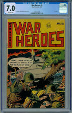 War Heroes #8 (Ace 1952) CGC 7.0 ow: #2 Census Copy; Brutal Pre-Code War
