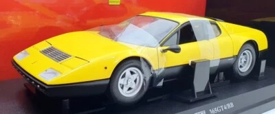 Kyosho 1/18 scale Diecast 08173Y- Ferrari 365GT4/BB - Yellow - Image 1 of 4