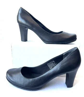 "Bombas Rockport Walkability Comfort Adiprene de Adidas de cuero negras de 3"" talla 10" Foto 1 de 4