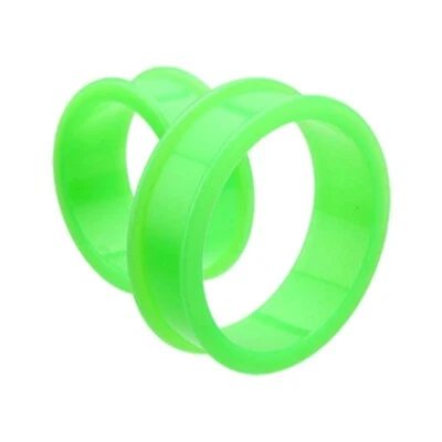 8-36mm Large Ear plug Silicone Rubber Flesh Tunnel Stretcher Earing Bright Color - Image 1 of 4