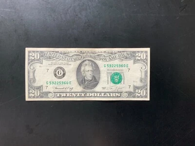 1974 $20 DOLLAR BILL G59225960E - Image 1 of 4