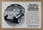 1970 Lotus Seven Series IV vintage print Ad