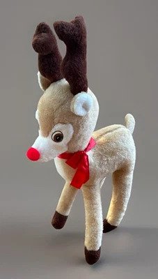 Rare Vintage 1950’s Parisi Creations Rudolph Reindeer Stuffed Plush 33” XL - Image 1 of 3
