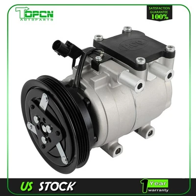Compresor de aire acondicionado para Hyundai Elantra 1,8 L 2,0 L 1998 Hyundai Tiburon 2,0 L 98-01 Foto 1 de 4
