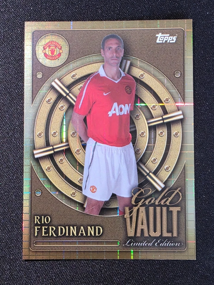 2025/26 Topps Manchester United Collectors Tin Gold Vault Rio Ferdinand #GV-2 - Image 1 of 1