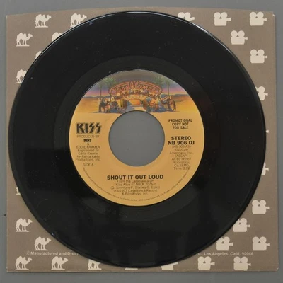 45 RPM 7" KISS Promo Shout It Out Loud Mono/Stereo Ships Free in USA - Image 1 of 2