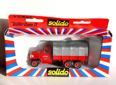 SOLIDO 1/50 POMPIER 3121 CAMION GMC WCK 53 BACHÉ, VEHICULE DE SECOURS & INCENDIE - Photo 1/3