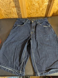 Southpole Jean Shorts 4180 Mens Size 38 Blue Dark Wash Y2K Baggy Vintage Jorts - Picture 1 of 7